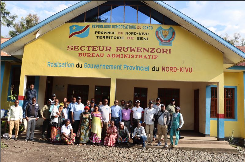 Beni (Nord-Kivu), 23 sept.2024 : l’équipe du projet Star Est, conduite par le Coordonnateur Provincial du Nord-Kivu, Monsieur Jean-Claude Kasomo Busasi